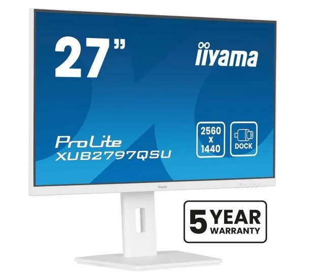 IIYAMA 27" Monitor QHD IPS XUB2797QSU - W2 z 100Hz i Hubem USB
